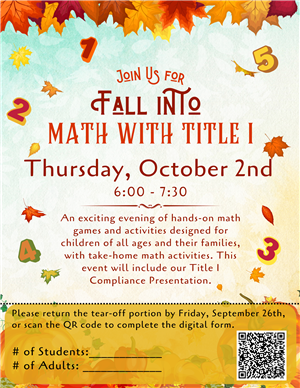 Fall Into Math Flyer